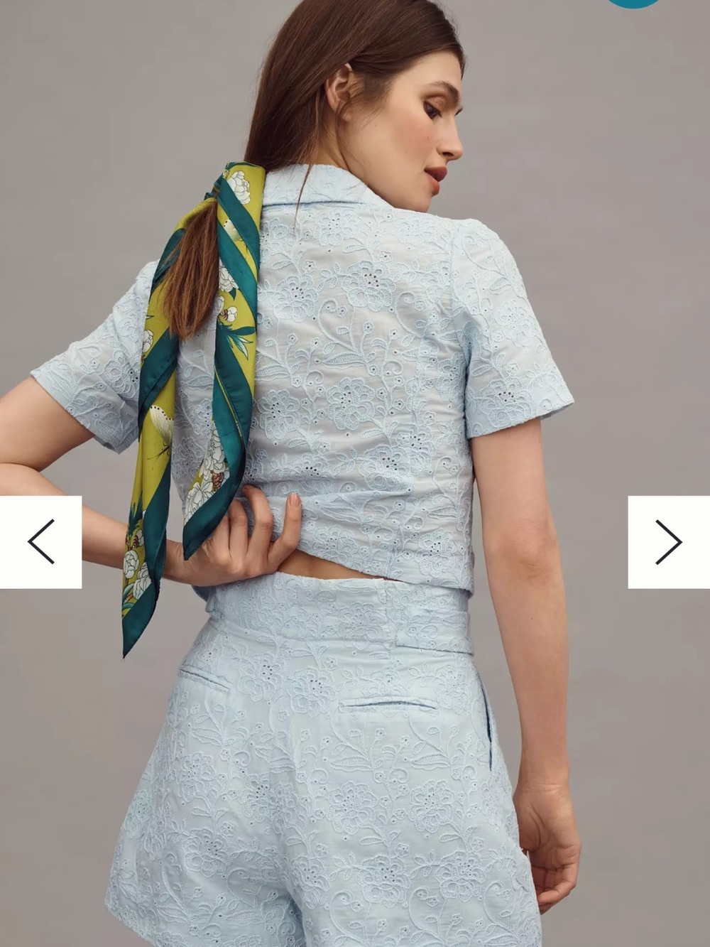 Walter Baker Pale Blue Lace Short from Anthropologie - Picture 2 of 4